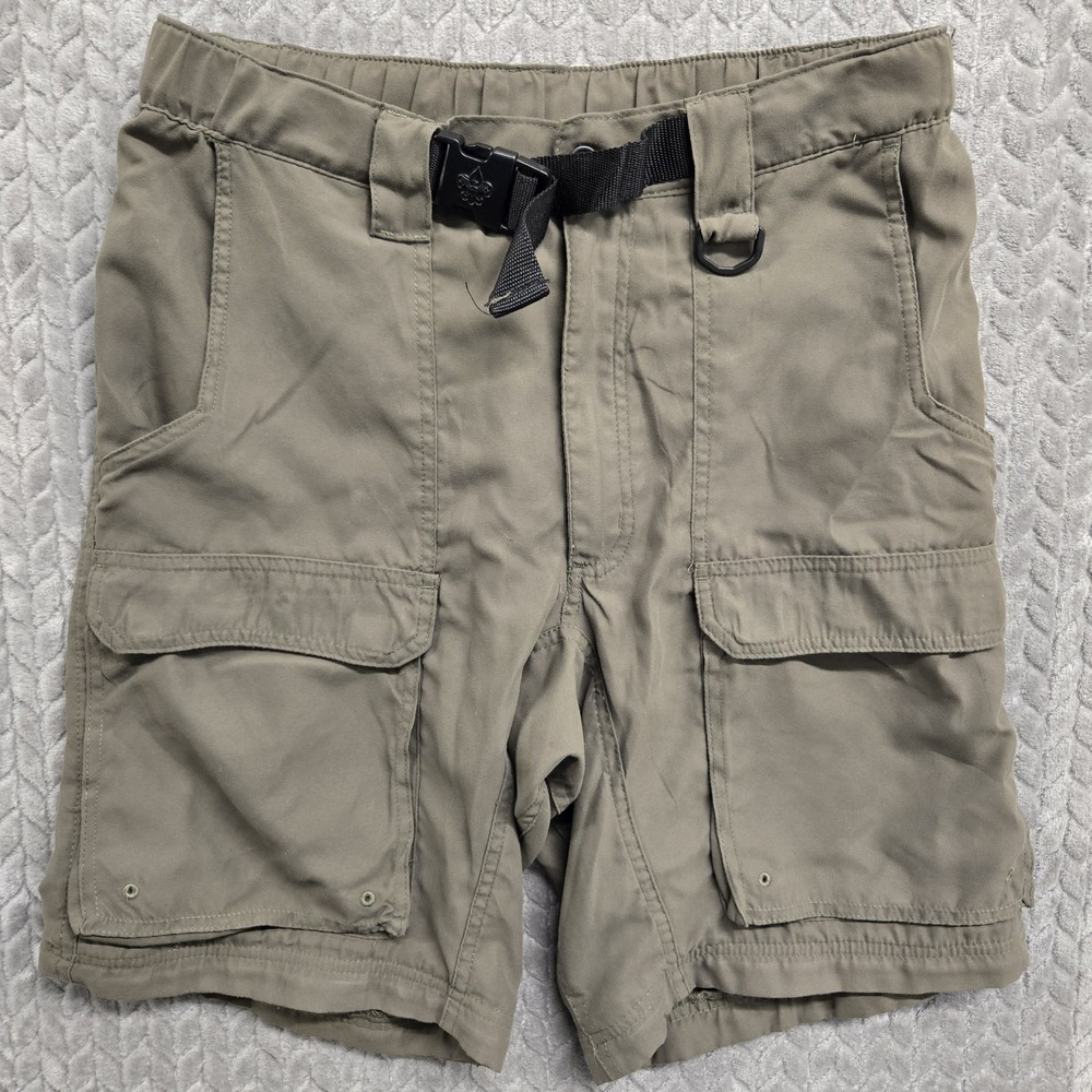 Boy Scouts America Belted Cargo Shorts Only Mens Small Green Uniform Switchbacks